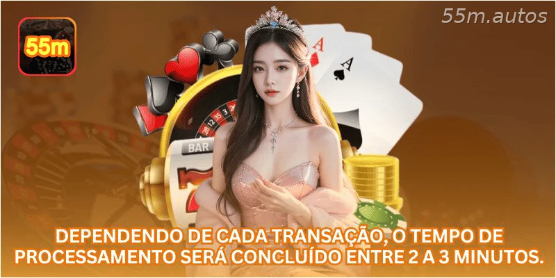 Dependendo de cada transação, o tempo de processamento será concluído entre 2 a 3 minutos.