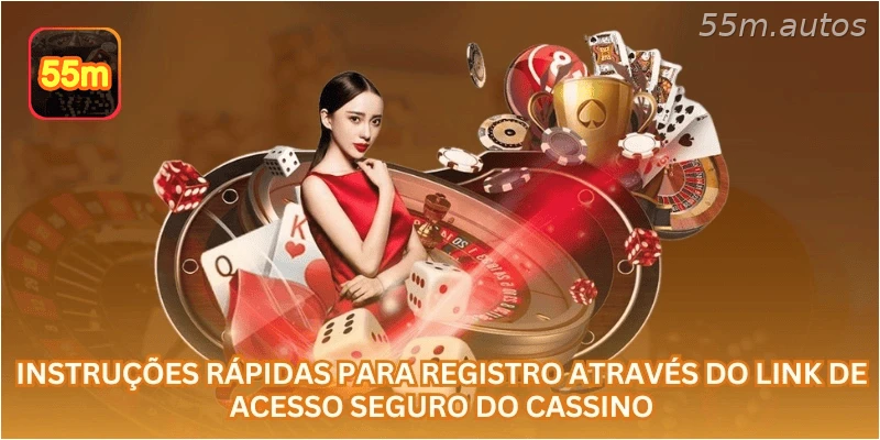 Instruções rápidas para registro através do link de acesso seguro do cassino.
