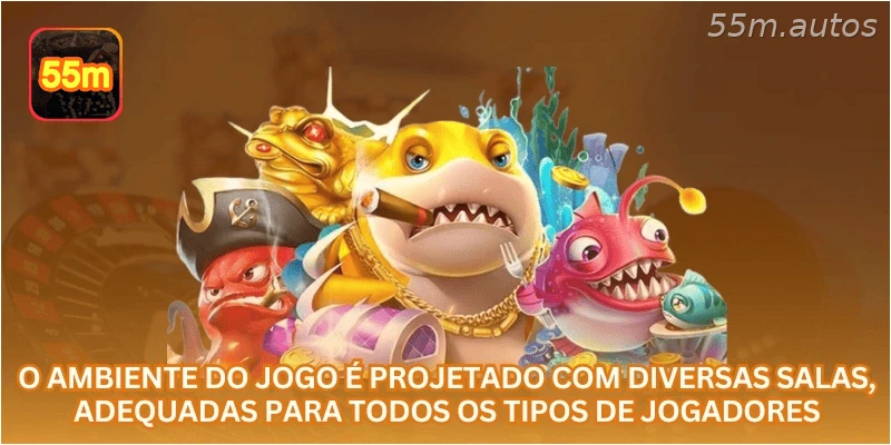 O ambiente do jogo é projetado com diversas salas, adequadas para todos os tipos de jogadores.